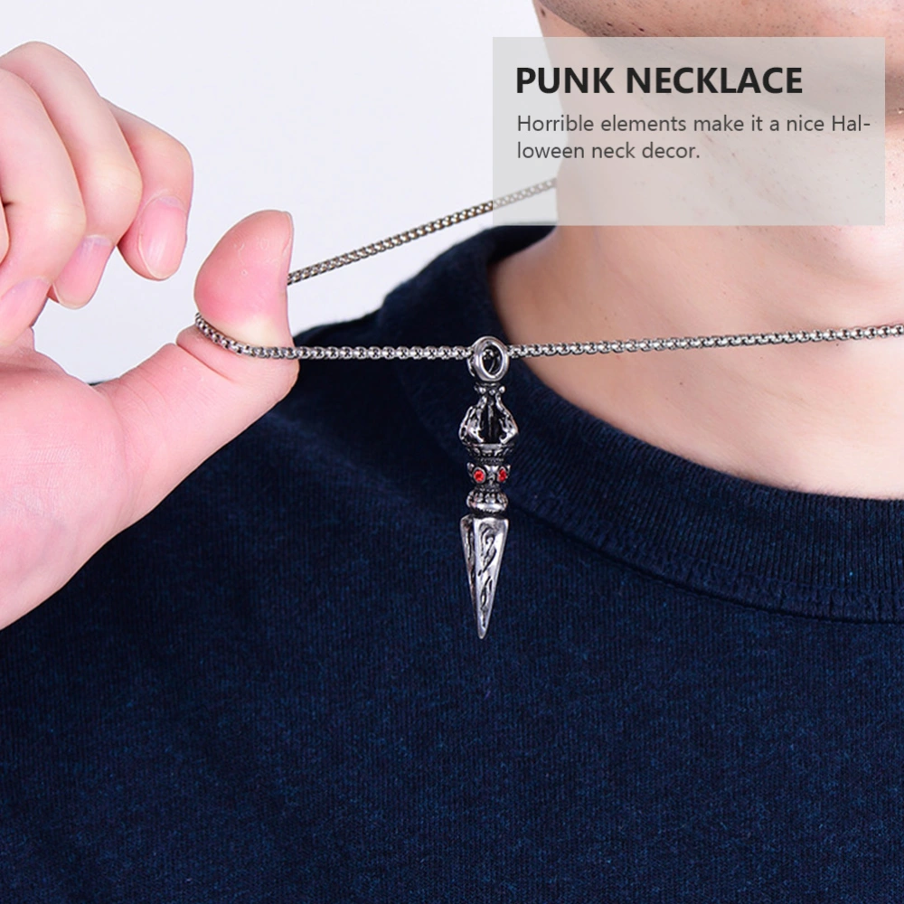 Punk Style Necklace Fashion Stainless Steel Necklace Pearl Chain for Man