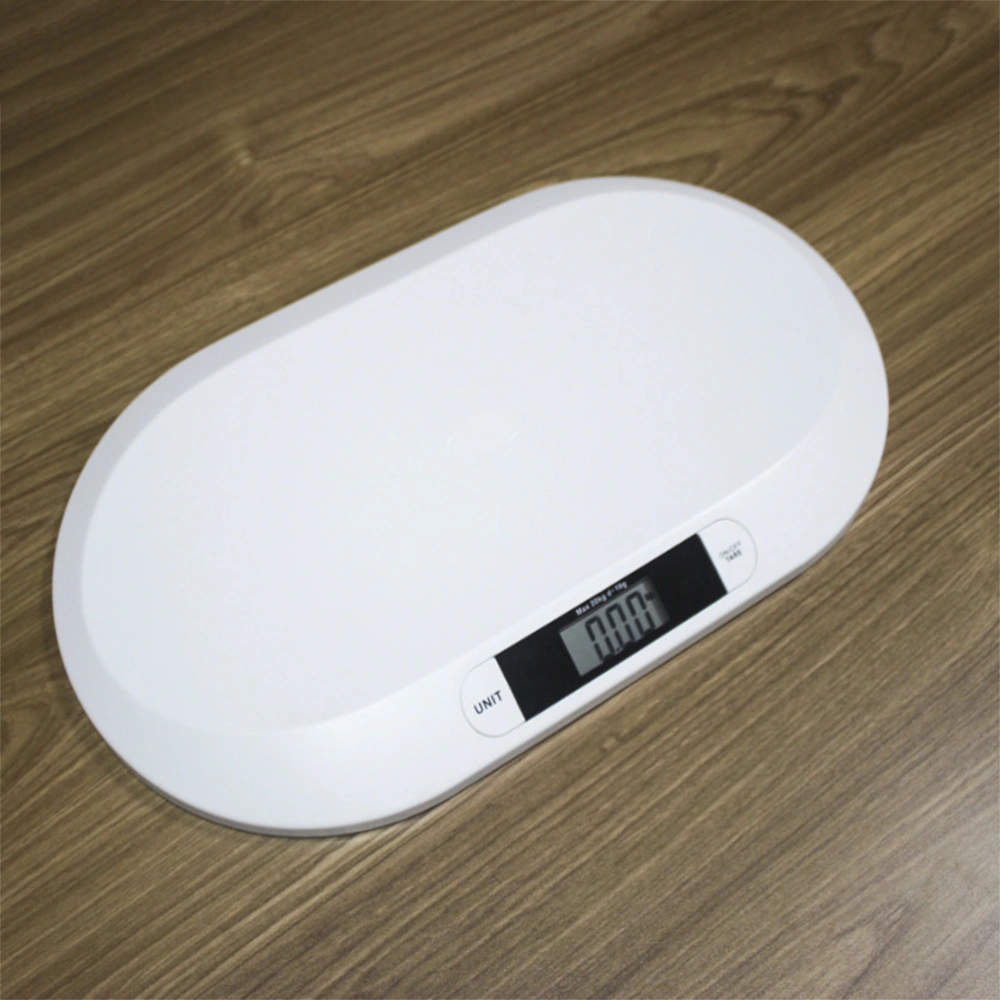 Smoothing Multi-Function Pet Scale Electronic Digital Baby Infant Pet Bathroom Weighing Scale (White)