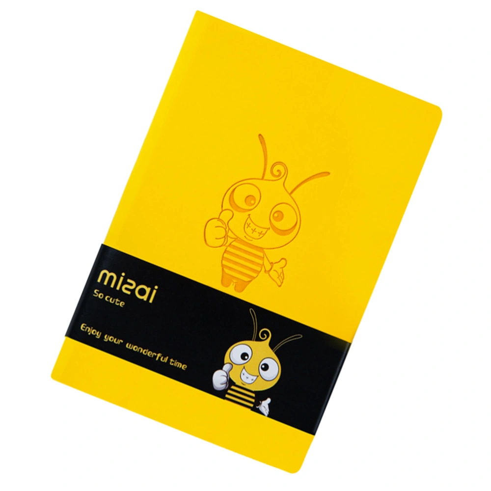 1PC Mini Notebooks Diaries Pocket Notepads Bee Pattern Portable Graffiti Books Gift Stationery (A7)