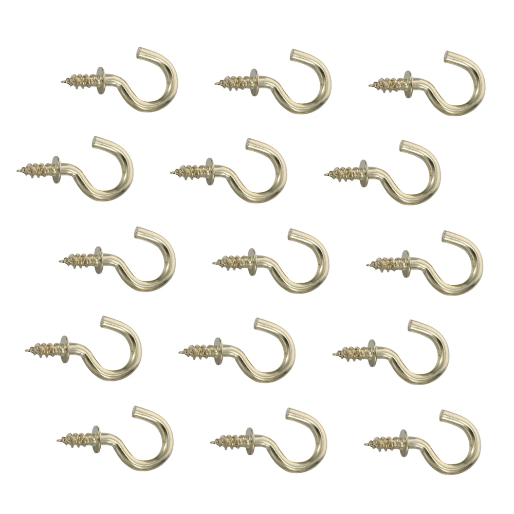 150pcs Carbon Steel Screw-In Hooks Practical Cup Hooks  Home Storage Hooks