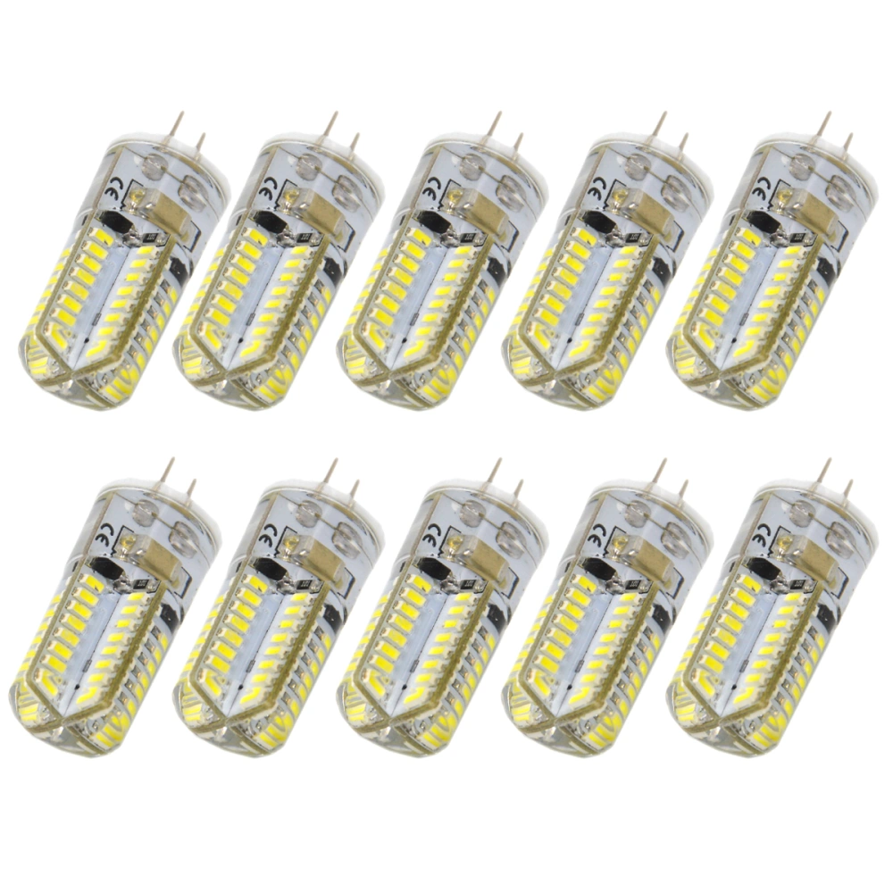 10pcs G4 AC 220V 4W 200LM SMD 3014 64-LED Bulbs Lamps Lights (White)