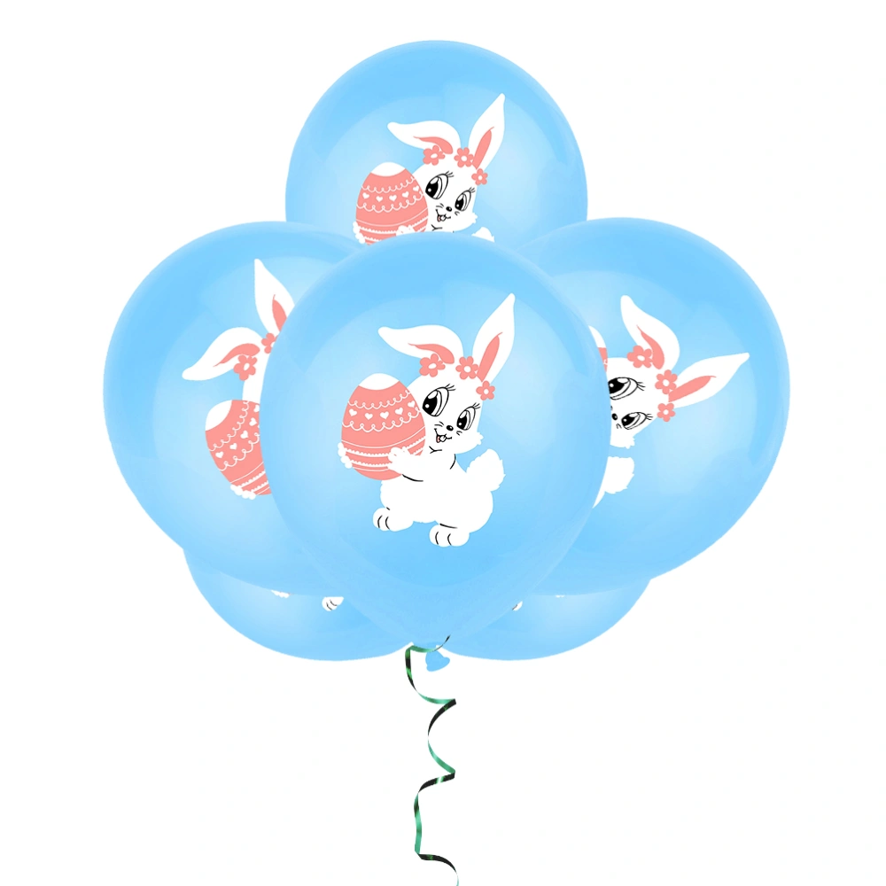 20pcs Latex Balloons Cartoon Bunny Balloon Easter Theme Party Balloons Decor