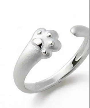 2pcs Women Rings Cat Claw Finger Rings Fashionable Finger Ring Jewelry Adjustable Open Ring for Girls