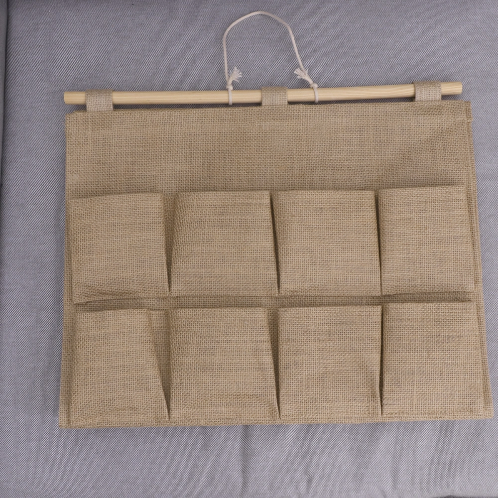 Door Canvas Hanging Storage Bag Fabrics Wall Door Closet Storage Bag Sundries Organizer 13 Pockets