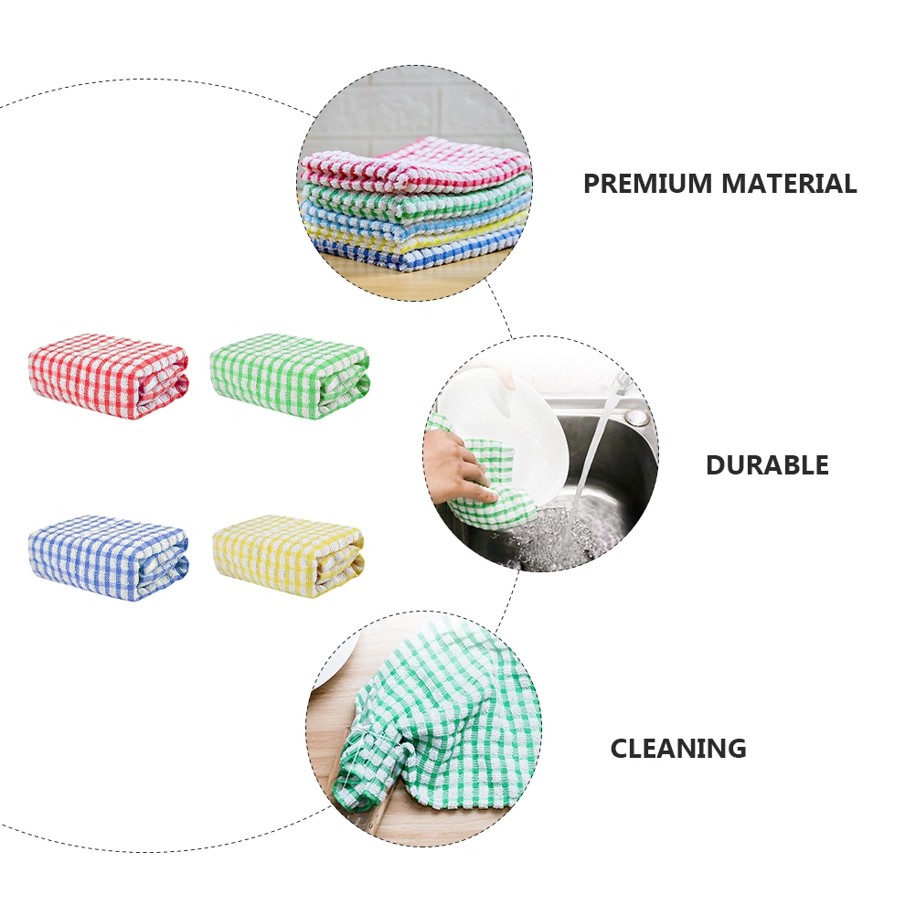 4pcs Kitchen Towel Cleaning Cloth Window Glass Car Floor Rags Bowl Dish Wiper