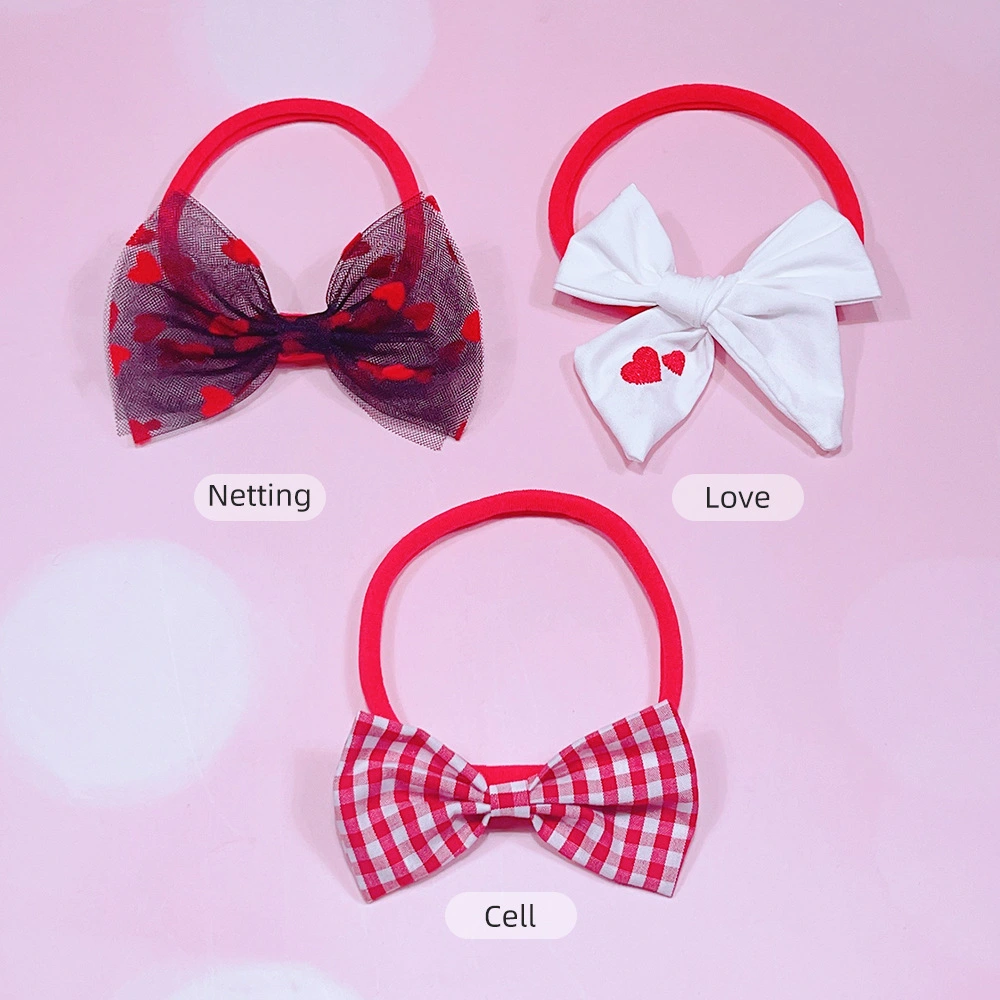 3pcs Bowknot Hair Ties Girls Hair Scrunchies Bow Hair Bands Kids Ponytail Holders