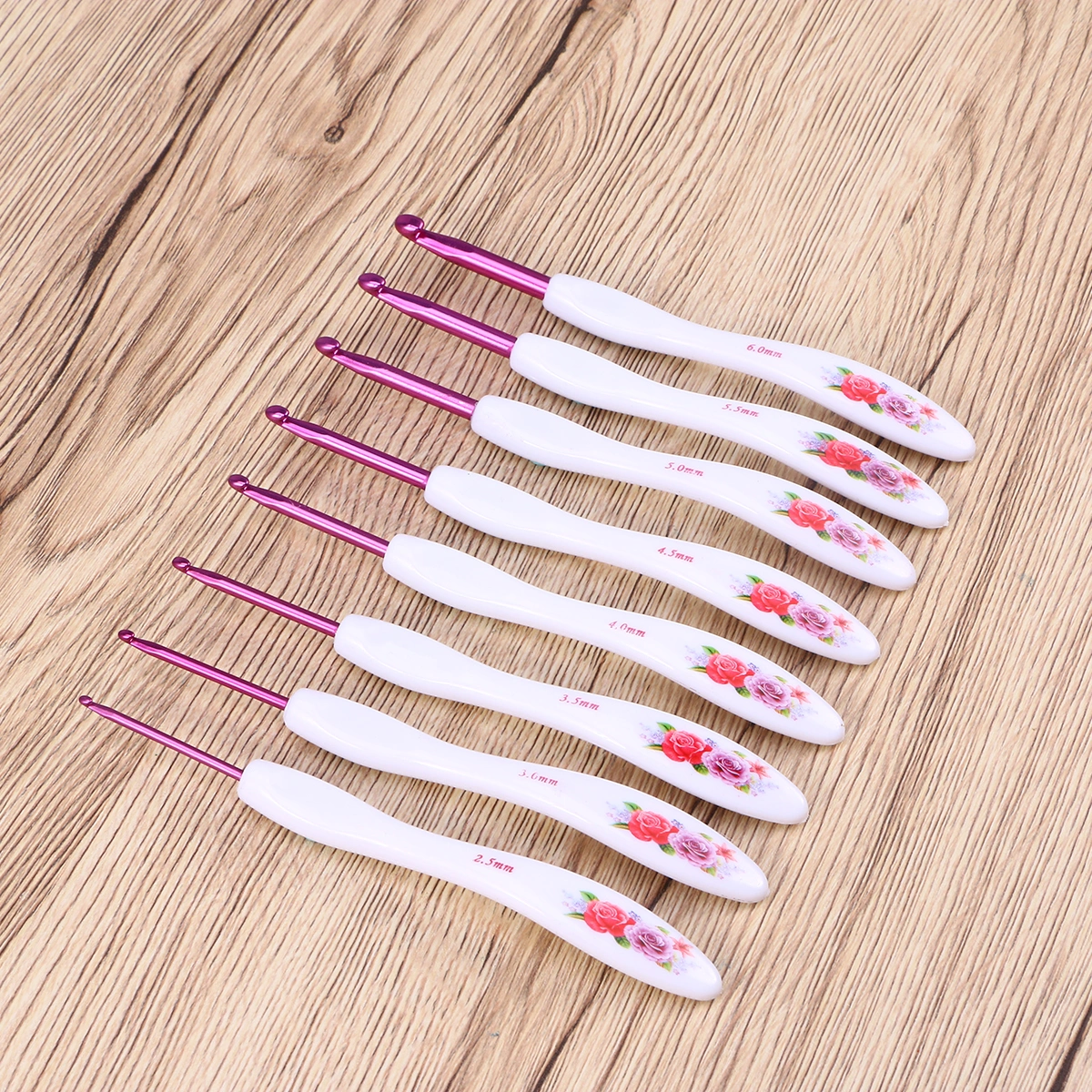 8pcs Crochet Hooks Needles DIY Knitting Tools Crafting Weaving Accessories