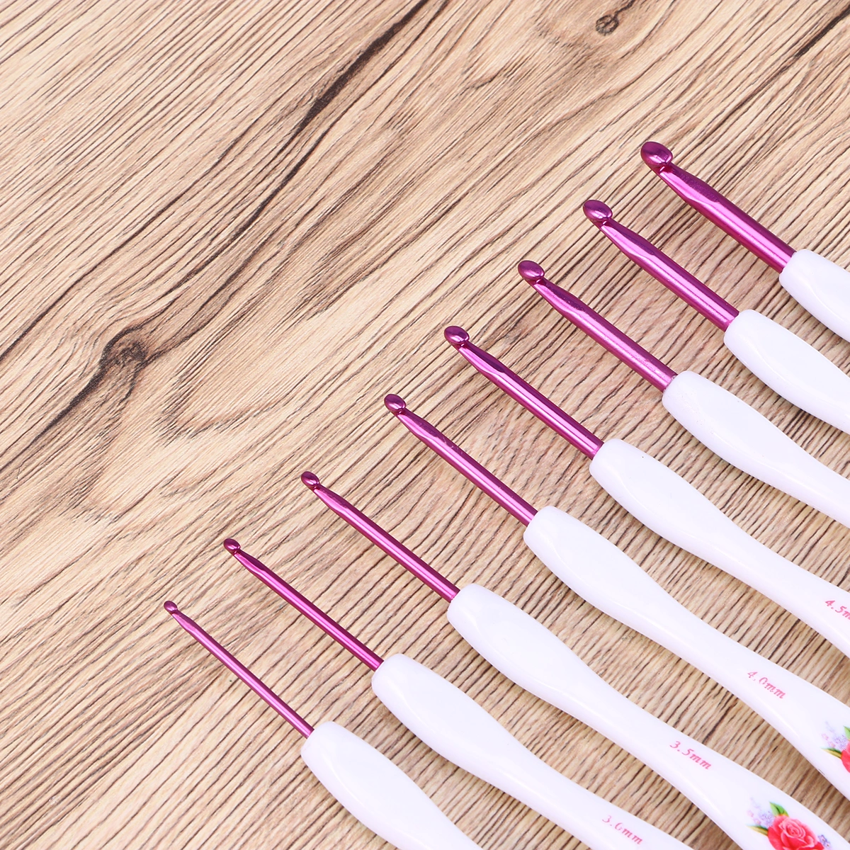 8pcs Crochet Hooks Needles DIY Knitting Tools Crafting Weaving Accessories