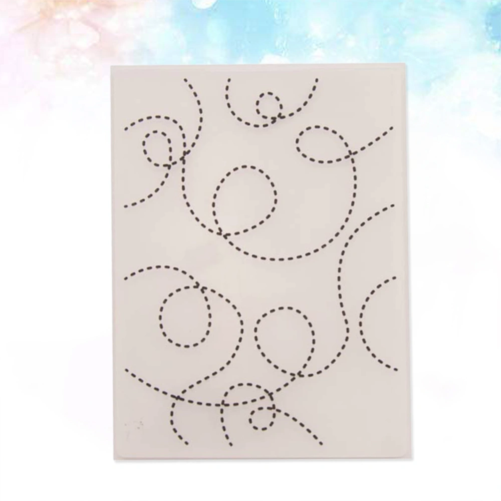 DIY Plastic Bump Embossing Template Stencil Folder for Album Scrapbooking Paper Art Craft Decor (EM061)