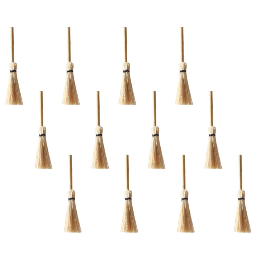 20pcs Mini House Broom Graduation Project DIY Handicraft Mini Model Broom Model