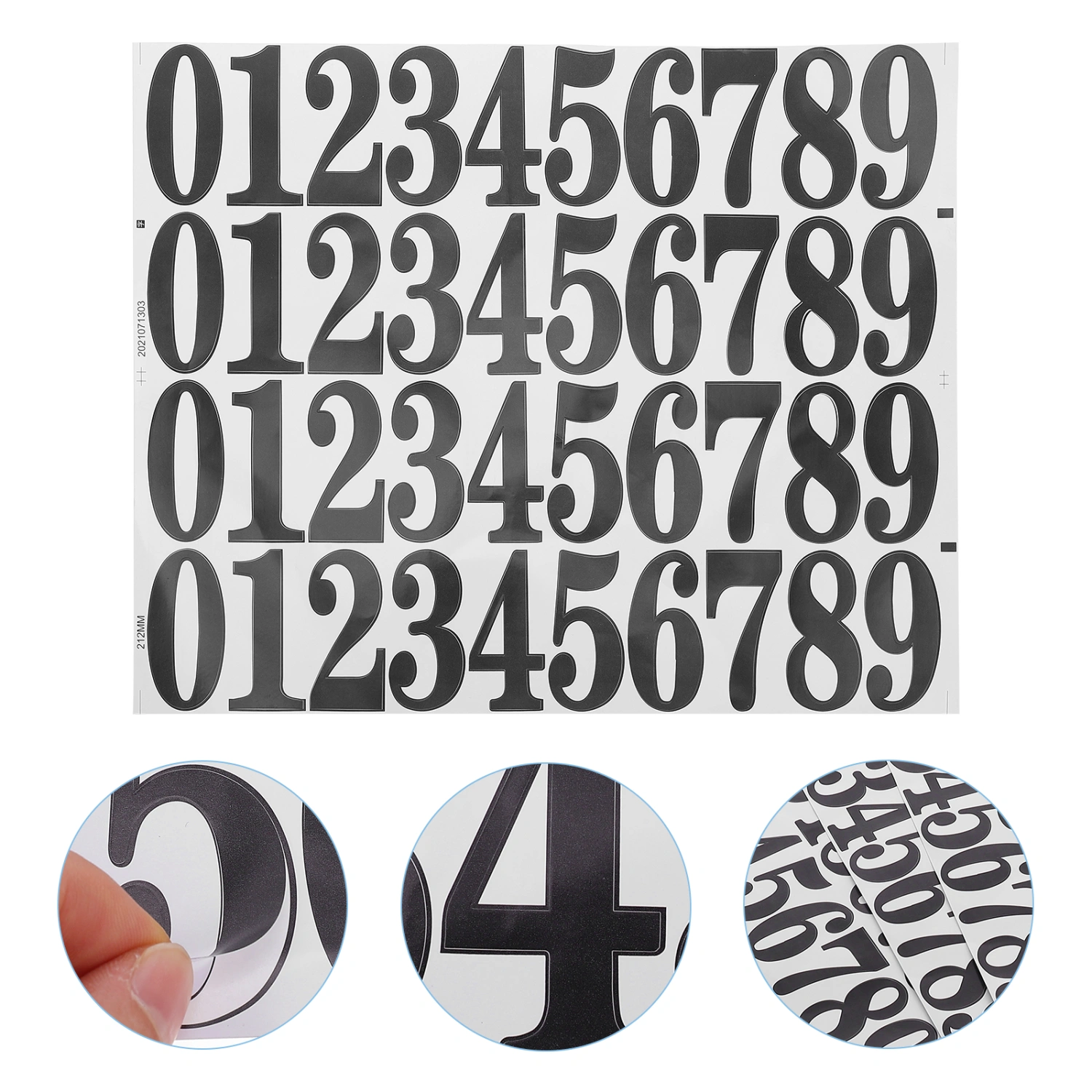 5 Sheets Waterproof Oil-proof and Tear Proof Adhesive Labels Digital Email Box Stickers