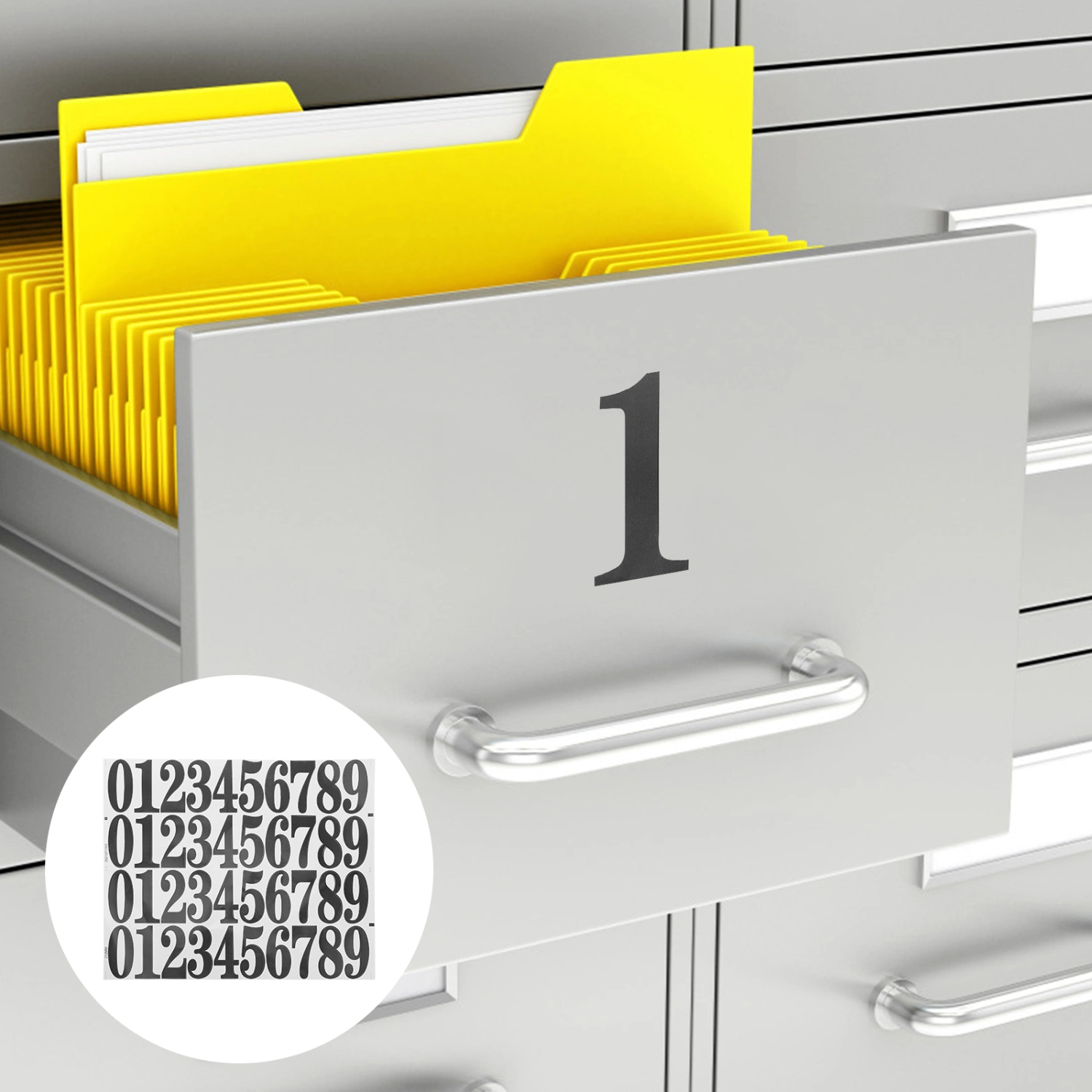 5 Sheets Waterproof Oil-proof and Tear Proof Adhesive Labels Digital Email Box Stickers