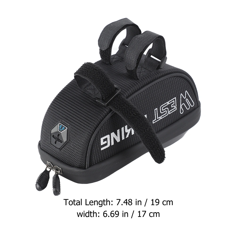 1pc Motorcycle Mobile Phone Waterproof Bag Phone Holder (Black)