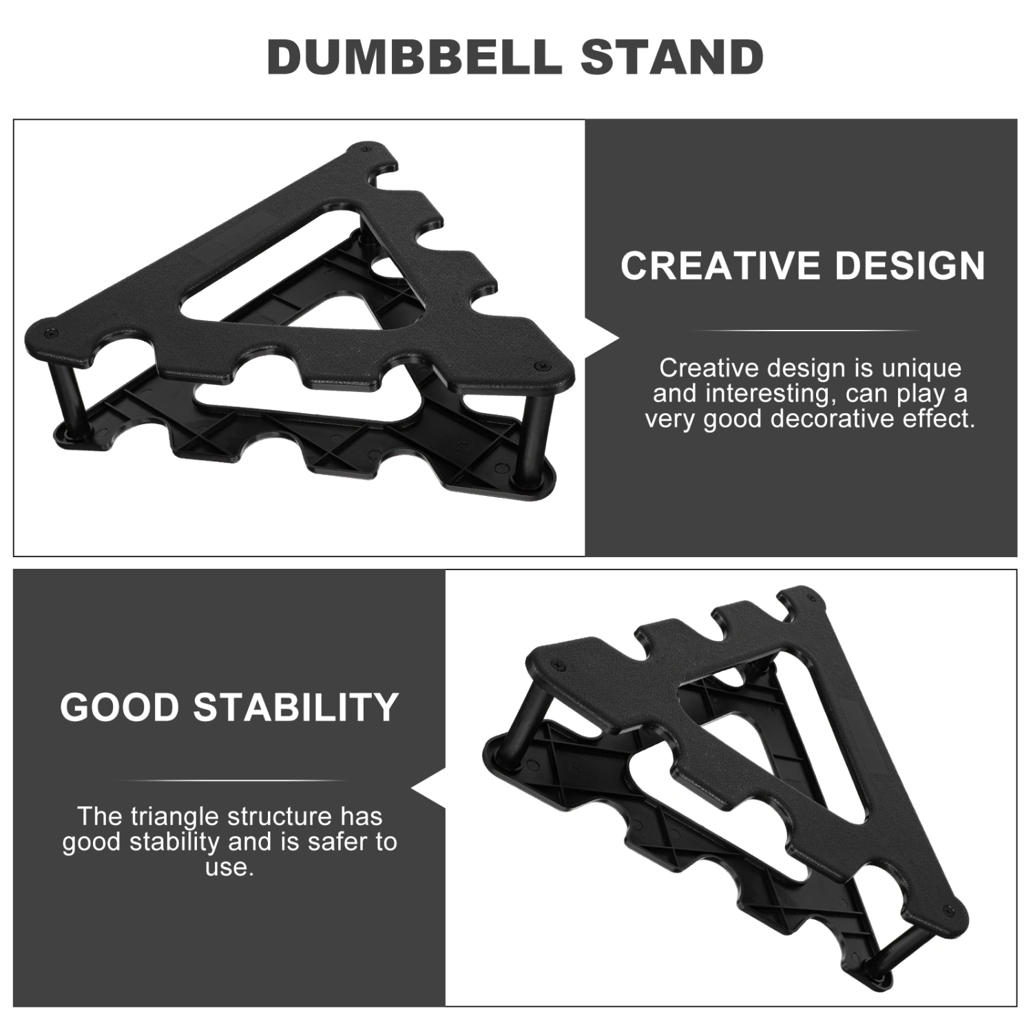 Household Dumbbell Holder Professional Dumbbell Rack Plastic Weight Rack Home Accessory