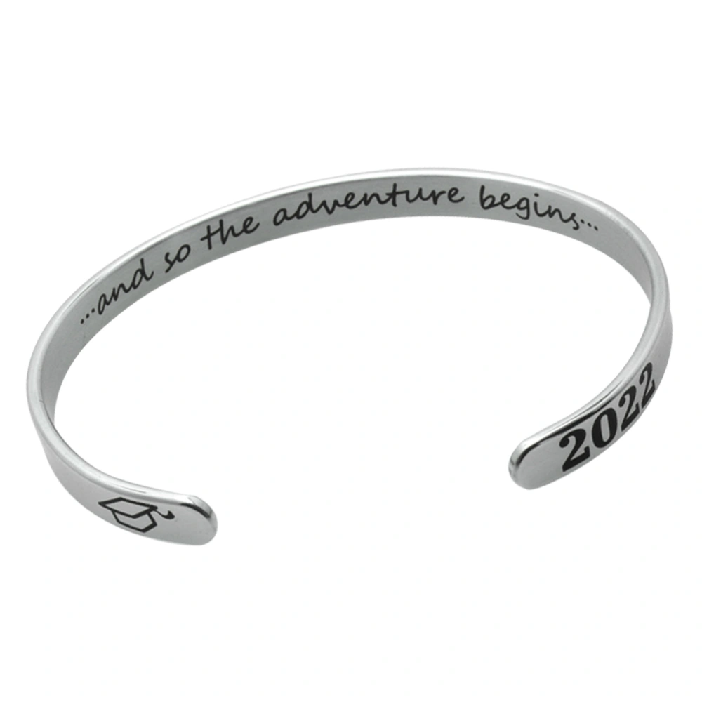 Unique 2022 Graduation Theme Bracelet Bangle Jewelry Gift for Graduates