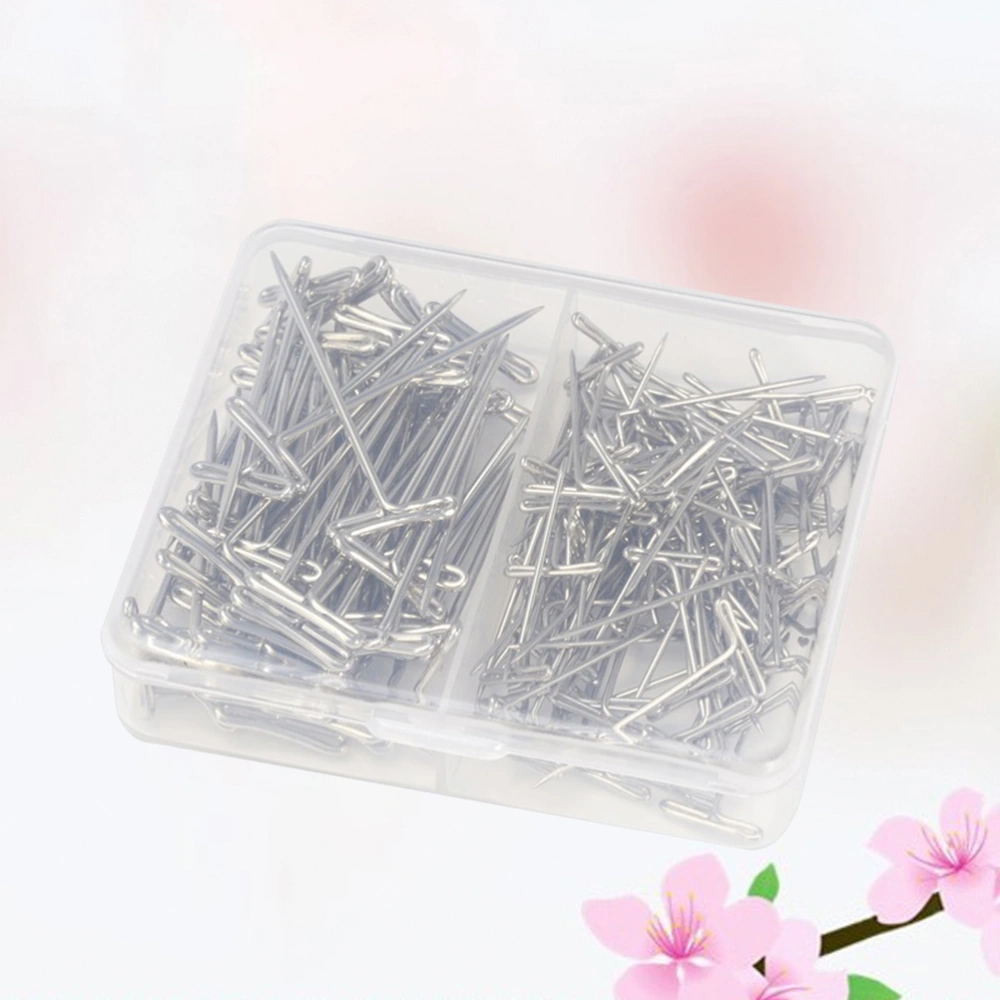 160pcs Wig Making Set Stainless Steel Wig T with Plastic Box for Wigs Sewing Blocking and Knitting (27mm, 38mm)