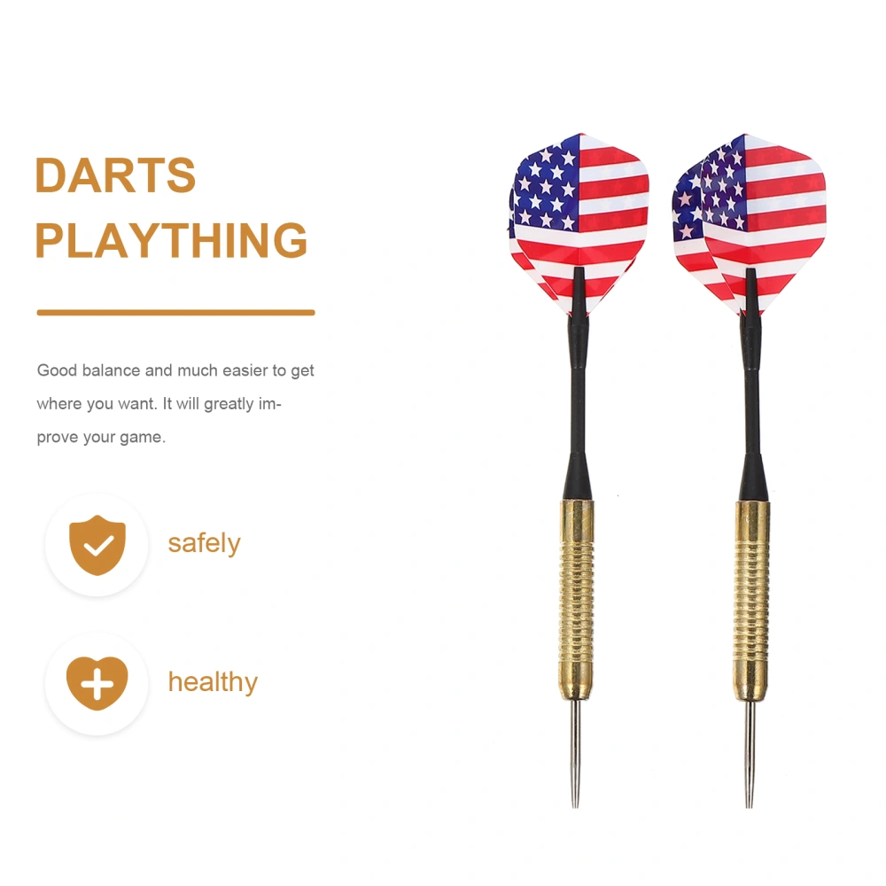 6Pcs Metal Dart Flights Portable Hard Head Darts Darts Plaything for Adults (Random Style)