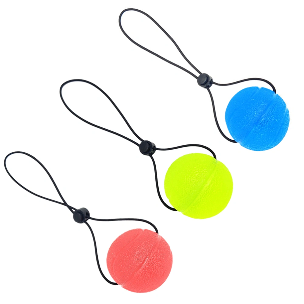 3pcs Squeeze Exercise Balls Finger Balls Hand Grip Balls Therapy Stress Balls (Assorted Color)