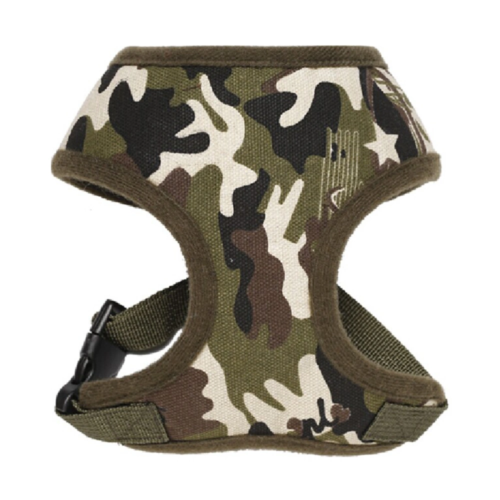 Pet Dog Adjustable Canvas Chest Harness - Size XS (Camouflage Color)