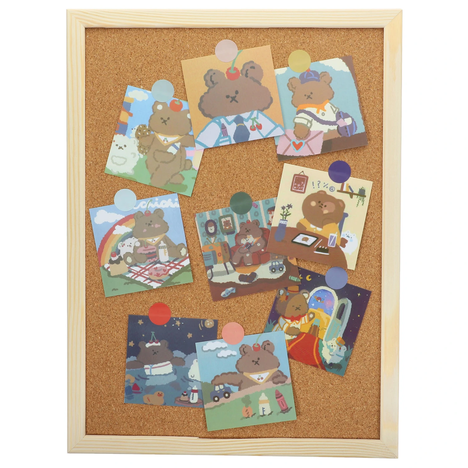 1 Set of Household Message Board Decorative Bulletin Board Cork Board Display Cork Board