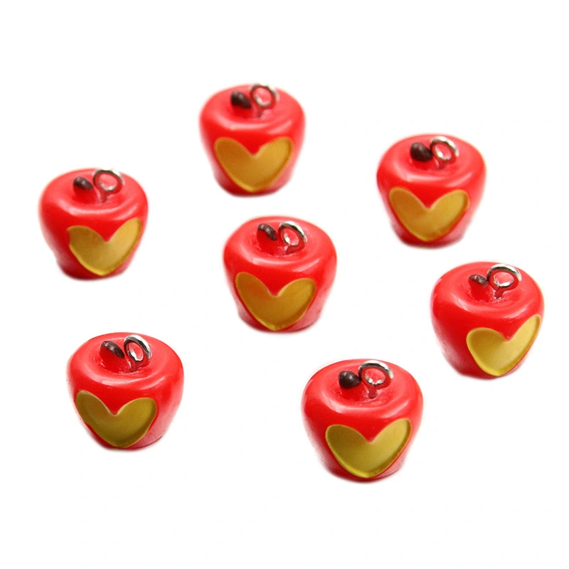 10Pcs Halloween Apples Charms DIY Jewelry Charms Apples Shape Pendant Charms Keychain Charms