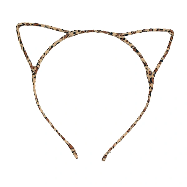 Fancy Dress Costume Party Cat Ears Wired Headband (Leopard)