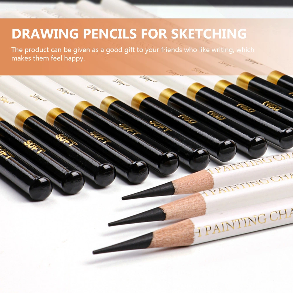 12Pcs Drawing Graphite Pencils Portable Pencils Smooth Painting Pencils Sketching Pencils