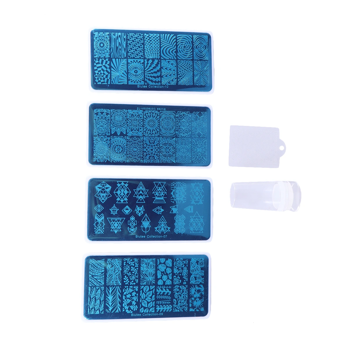 Nail Stamping Plates Nail Art Template tencils Plates Kits Manicure Tools with Stamp