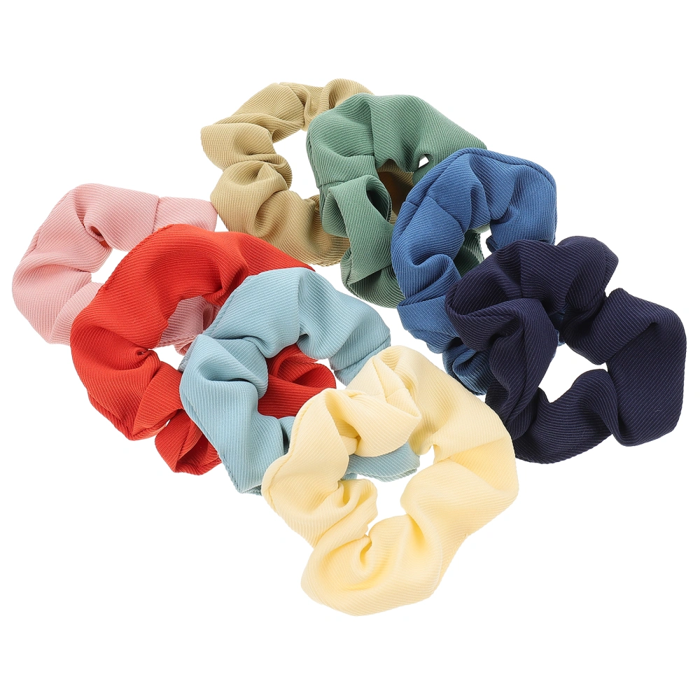 8pcs Hair Scrunchies Hair Ropes Elastic Hair Bands Girls Hair Accessories