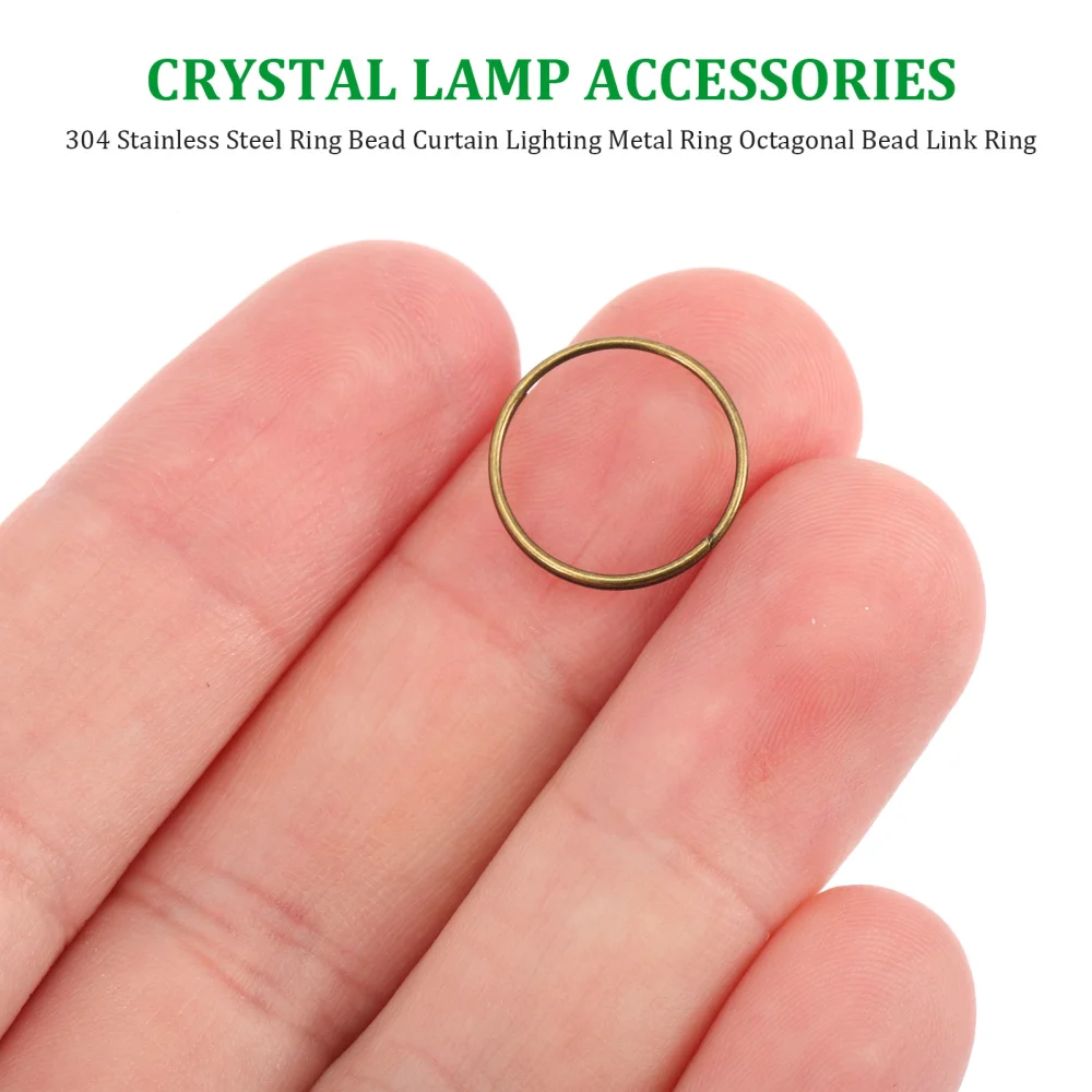 300pcs Chandelier Connection Ring DIY Crystal Ball Ring Lighting Accessory