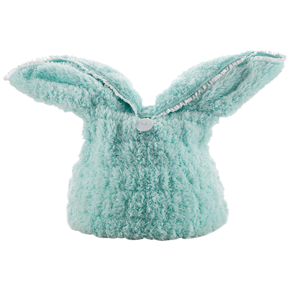 Rabbit Ear Shaped Bathing Quick-Dry Shower Practical Thicken Bath Green