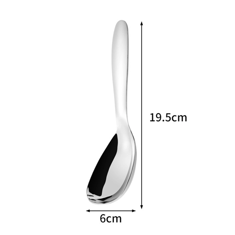 Stainless Steel Spoon Food Serving Utensil Household Serving Spoon Deepen Soup Spoon