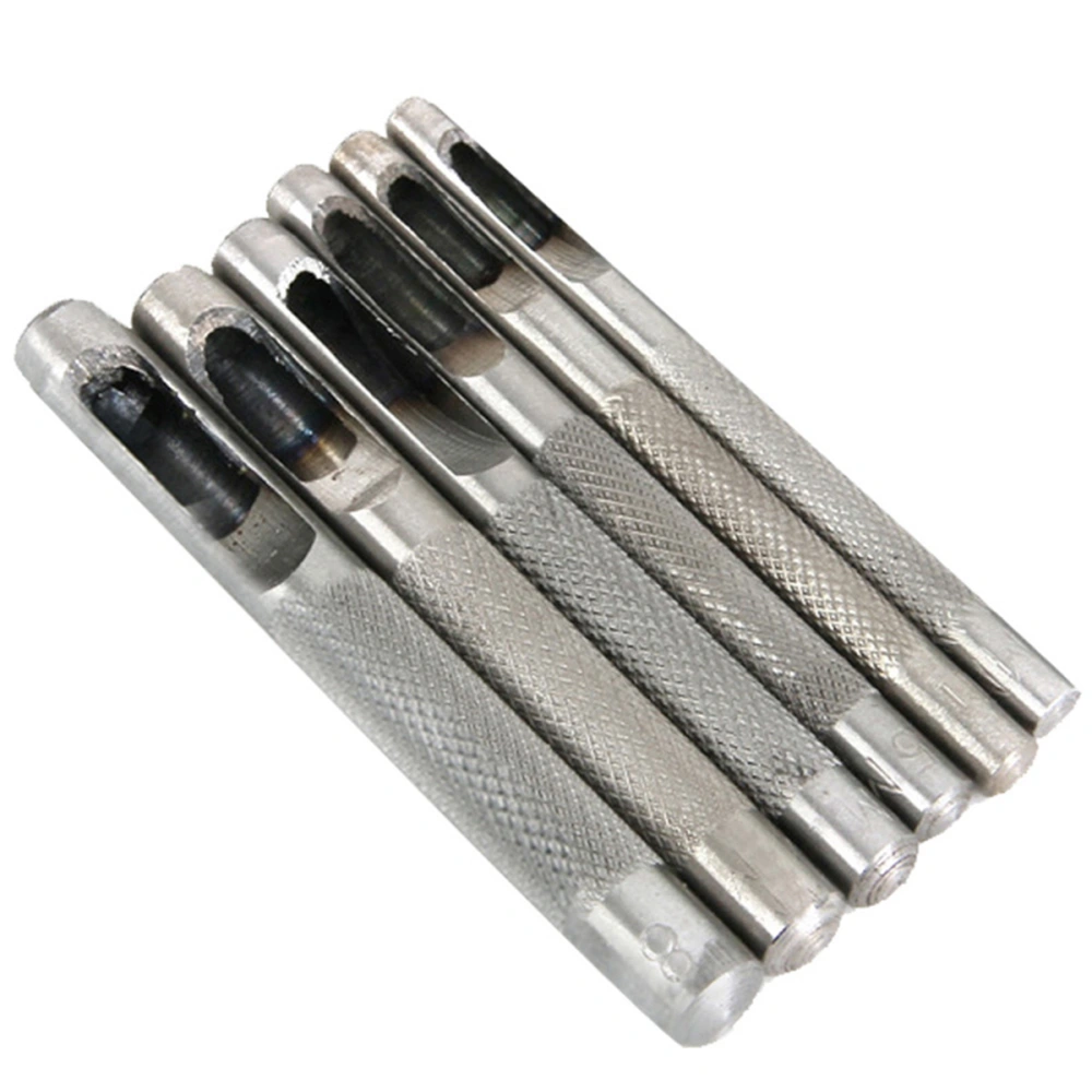 6PCS Leather Punch Set Hollow Punch Set 3mm 4mm 5mm 6mm 7mm 8mm