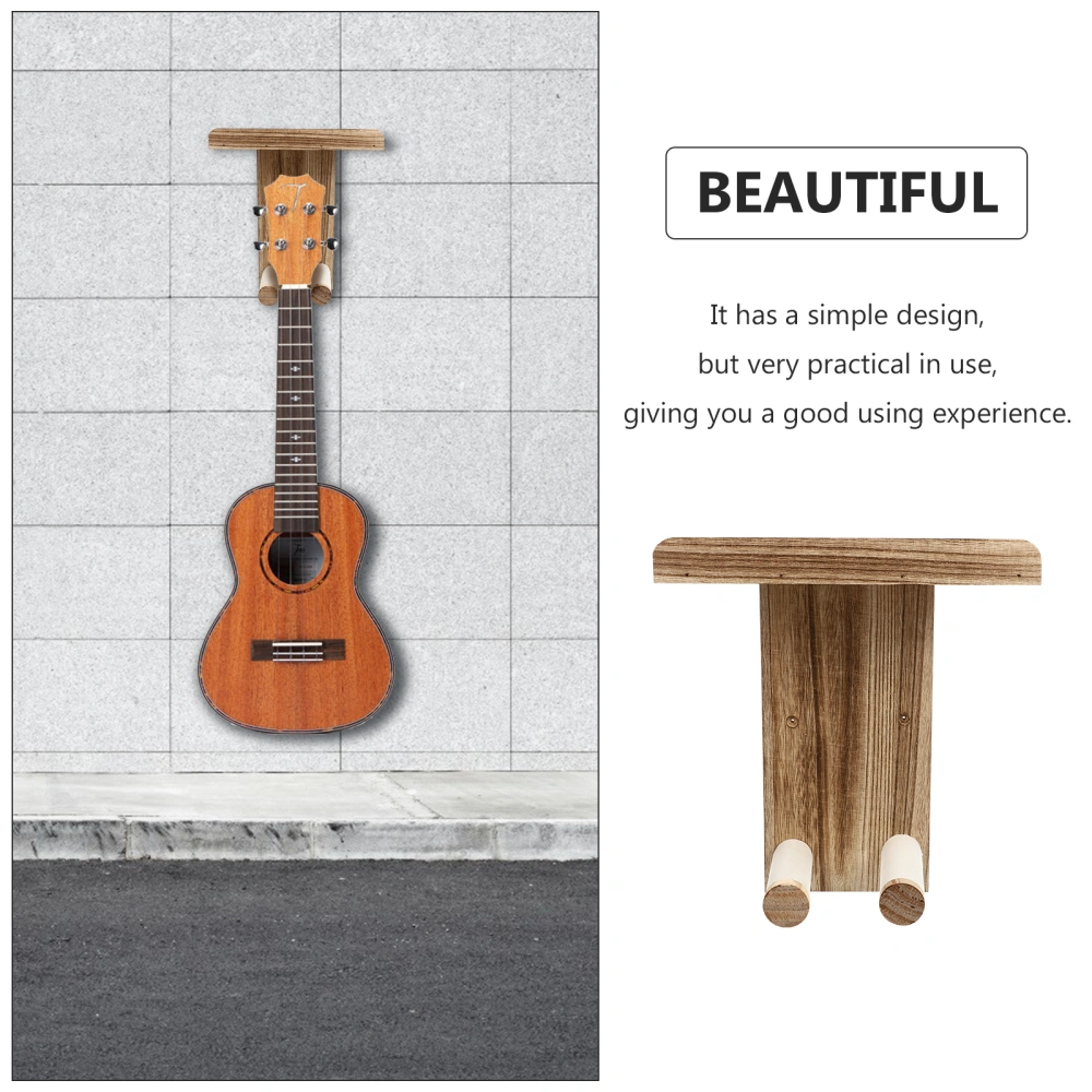 2pcs Durable Wooden Guitar Storage Rack Hanging Rack Guitar Hanger for Home