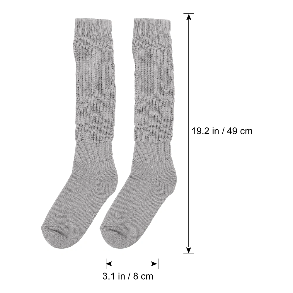 1 Pair Premium All Seasons Socks Simple Piled Style Stockings Warm Socks