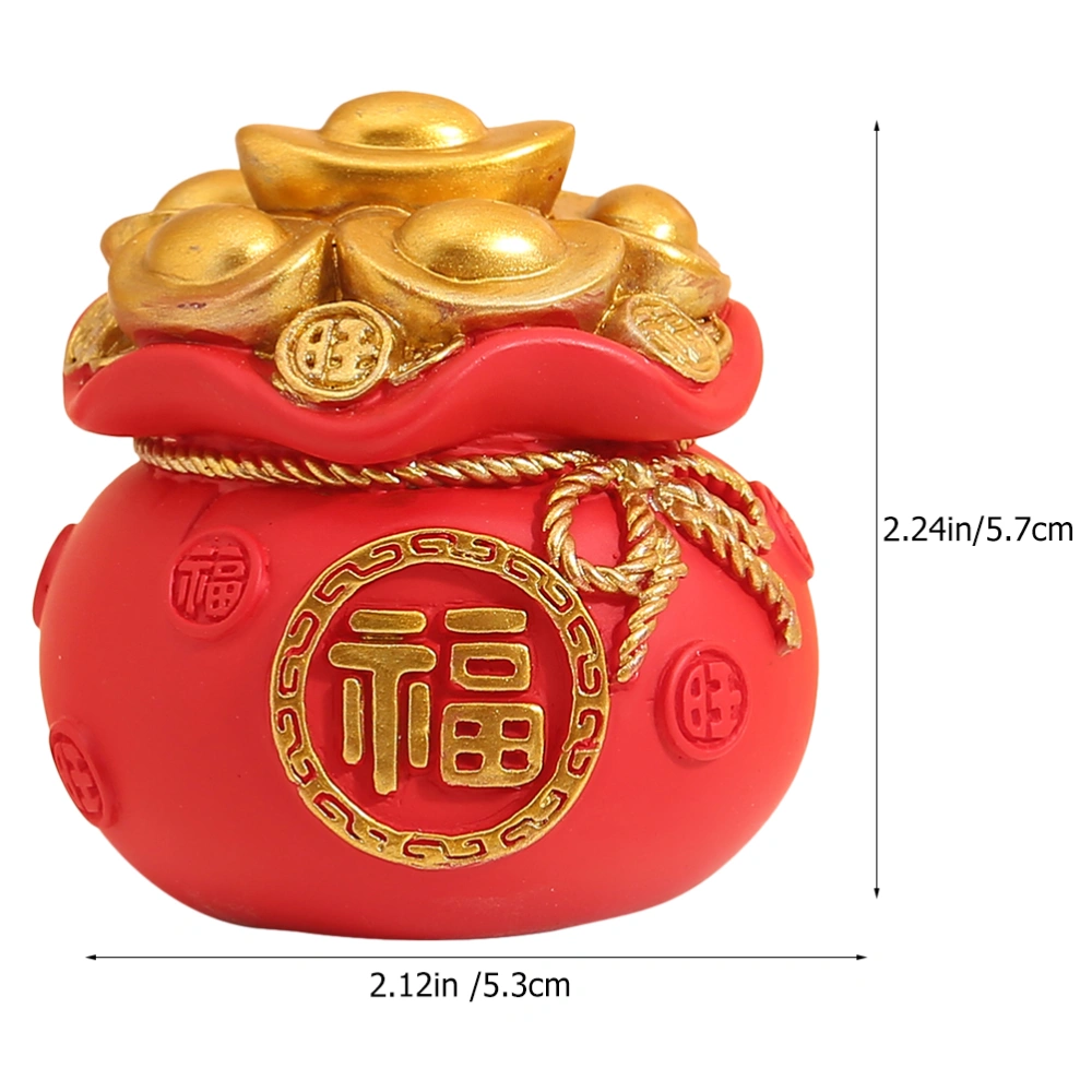 Money Bag Model Decoration Car Decorative Miniature Money Bag Prop Car Adornment