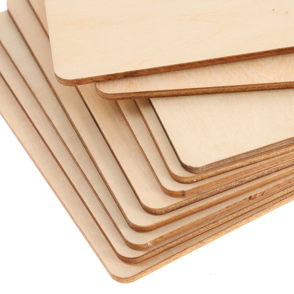 10Pcs DIY Blank Wooden Planks Unfinished Wooden Boards Wooden Planks Materials