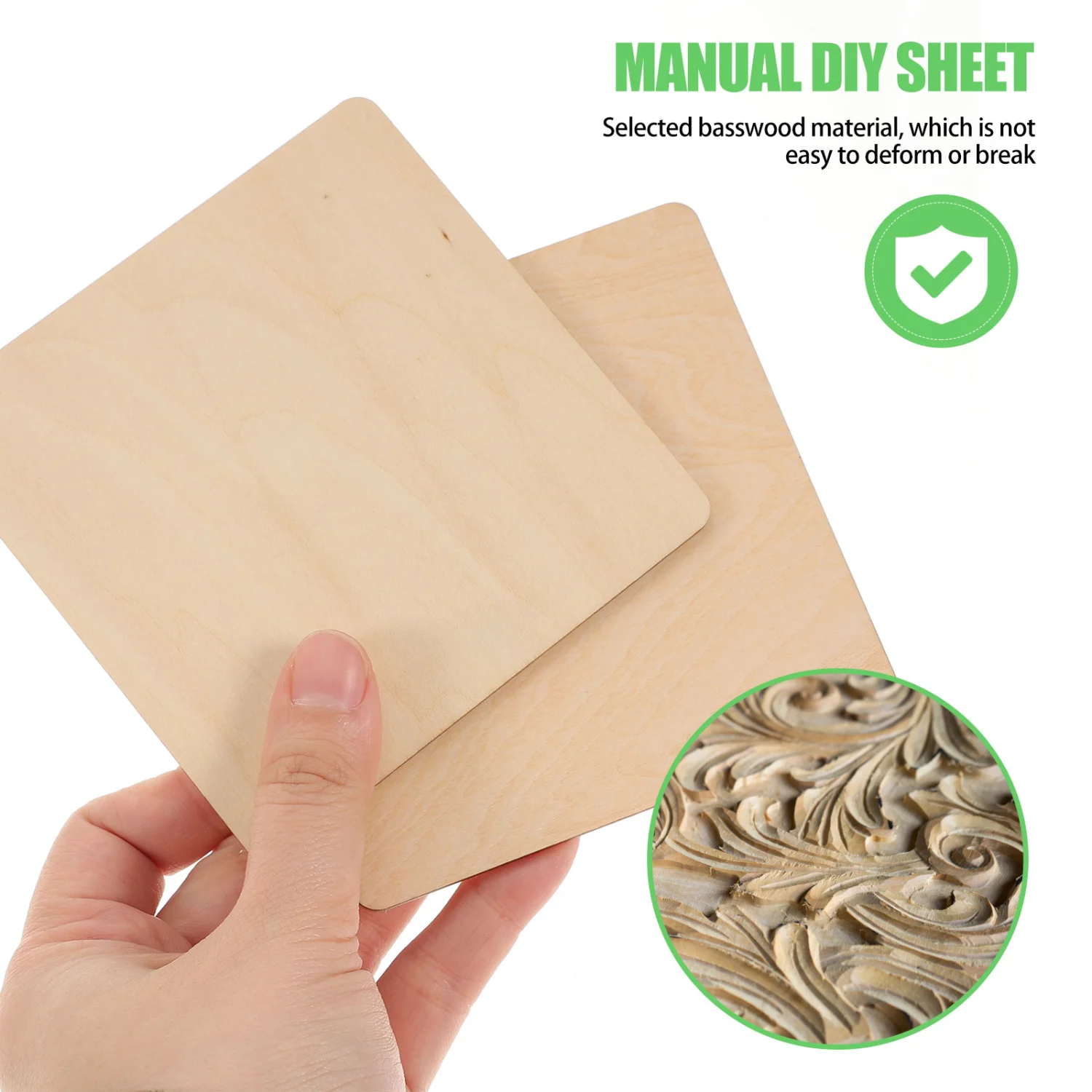 10Pcs DIY Blank Wooden Planks Unfinished Wooden Boards Wooden Planks Materials
