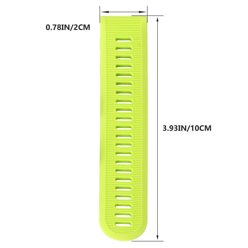 Silicone Lime Color Strap PC Hard Rubber Anti drop Protective Shell Compatible for Garmin forerunner 945 and 935