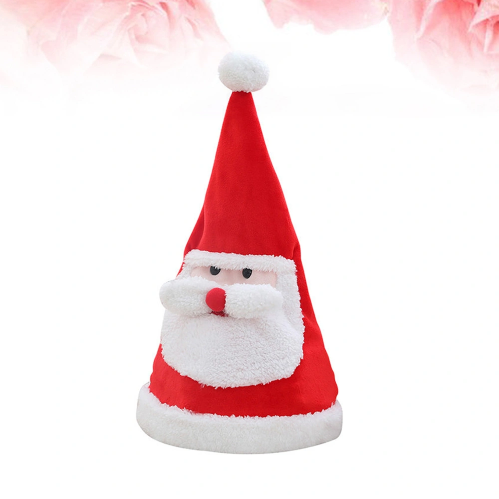 1PC Electric Music Xmas Hat Lighting Swing Santa Claus Hat Christmas Party Decoration