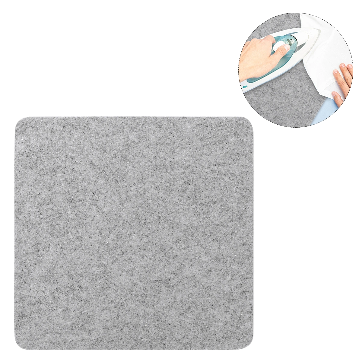 Wool Pressing Mat Wool Ironing Pad High Temperature Ironing Board Felt Press Mat Wool Ironing Mat for Quilting Home Ironing Sewing Tabletop Dryer Countertop (9x9inch)