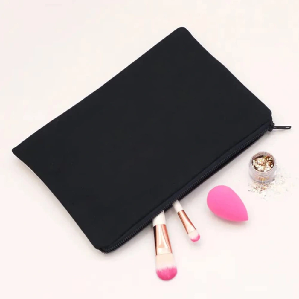 14 Pcs Pencil Bags Canvas Cosmetic Pouches Zipper Pencil Stationery Bags