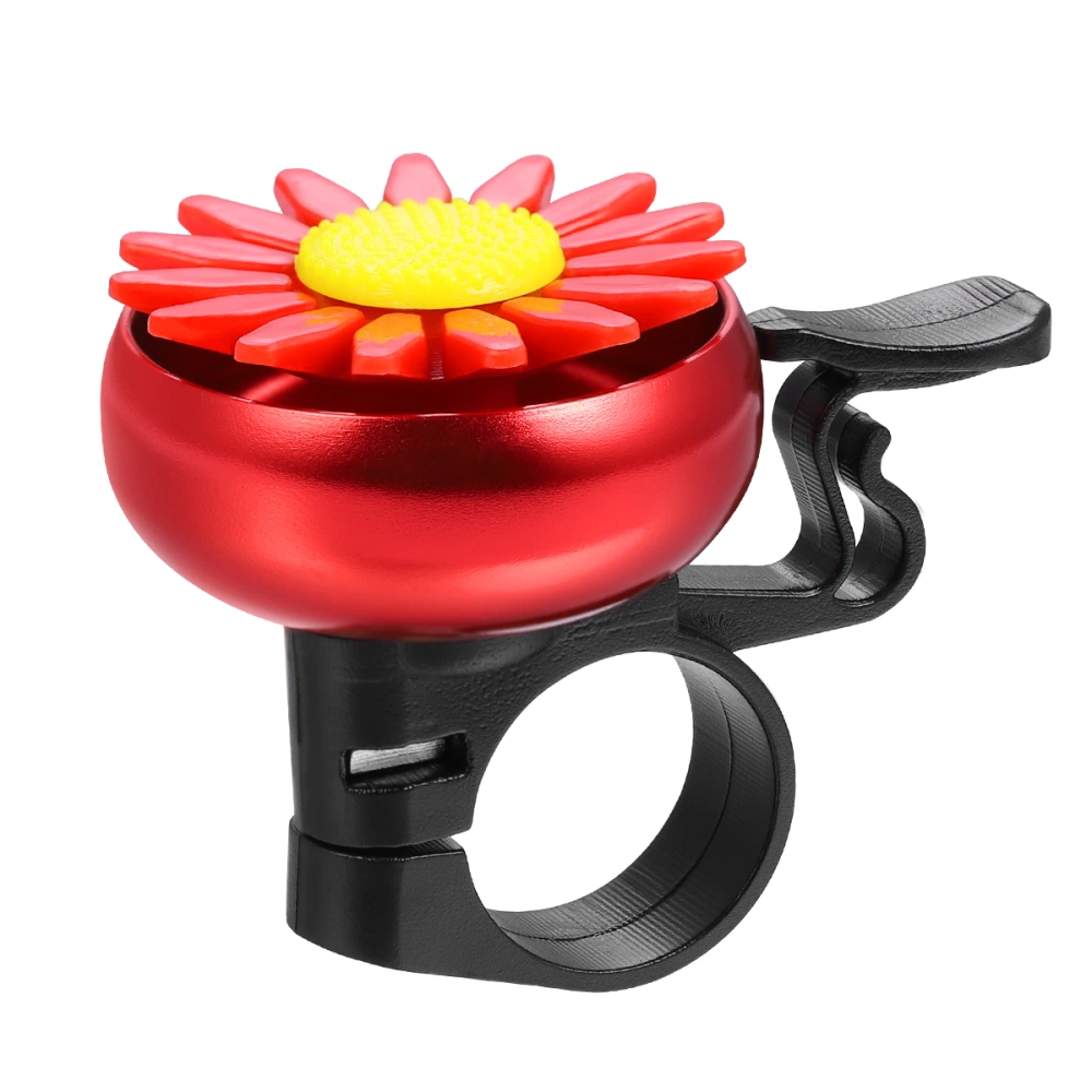 VORCOOL Sunflower Shaped Kids Children Bike Cycling Bell Handlebar Ring Ringer Horn (Red)