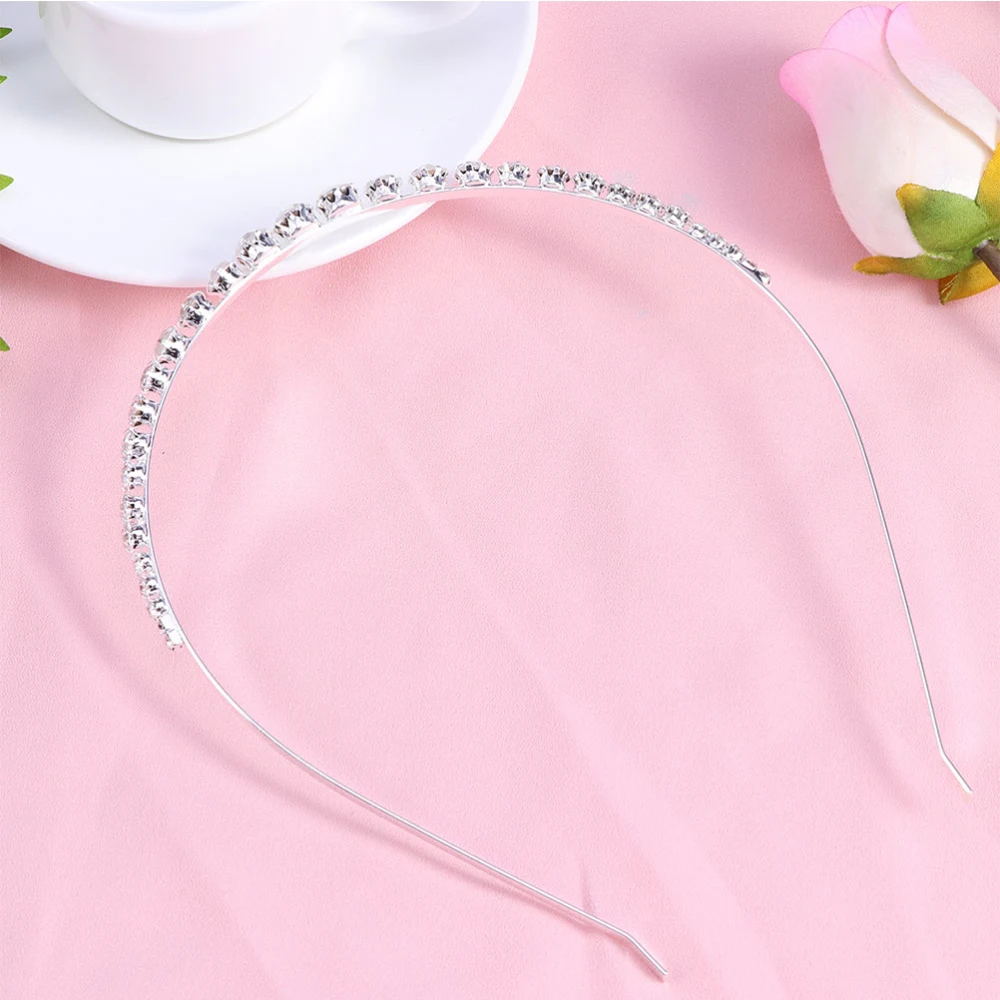 2pcs Rhinestone Hair Bands Chic Hair Hoops Creative Headdress Hair Accessories Party Favors Supplies for Girls Kids