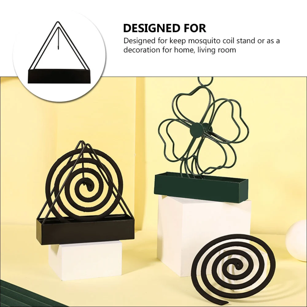 Triangle Shape Mosquito Coil Rack Practical Mosquito Coil Holder Incense Burner