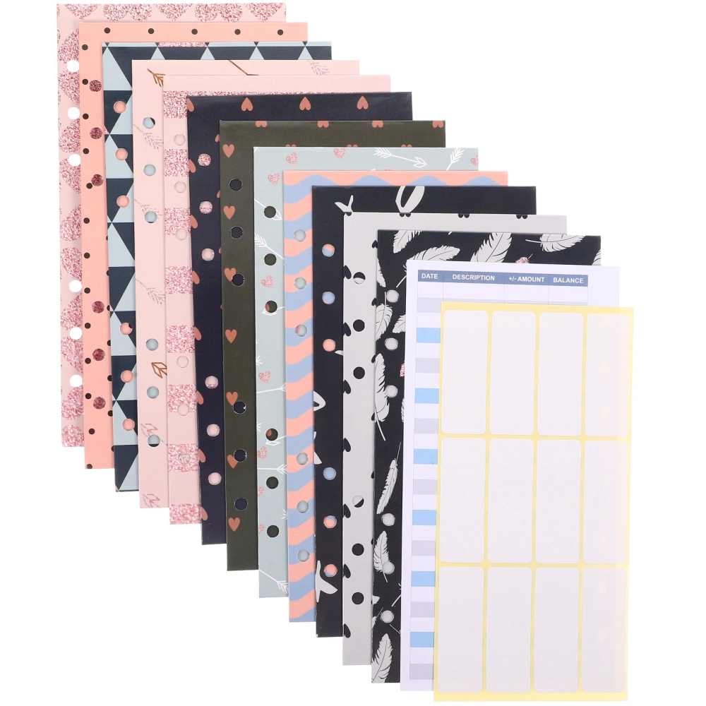 1 Set of Budget Envelopes Marbling Design Budget Envelopes Cash Budget Sheets Envelopes