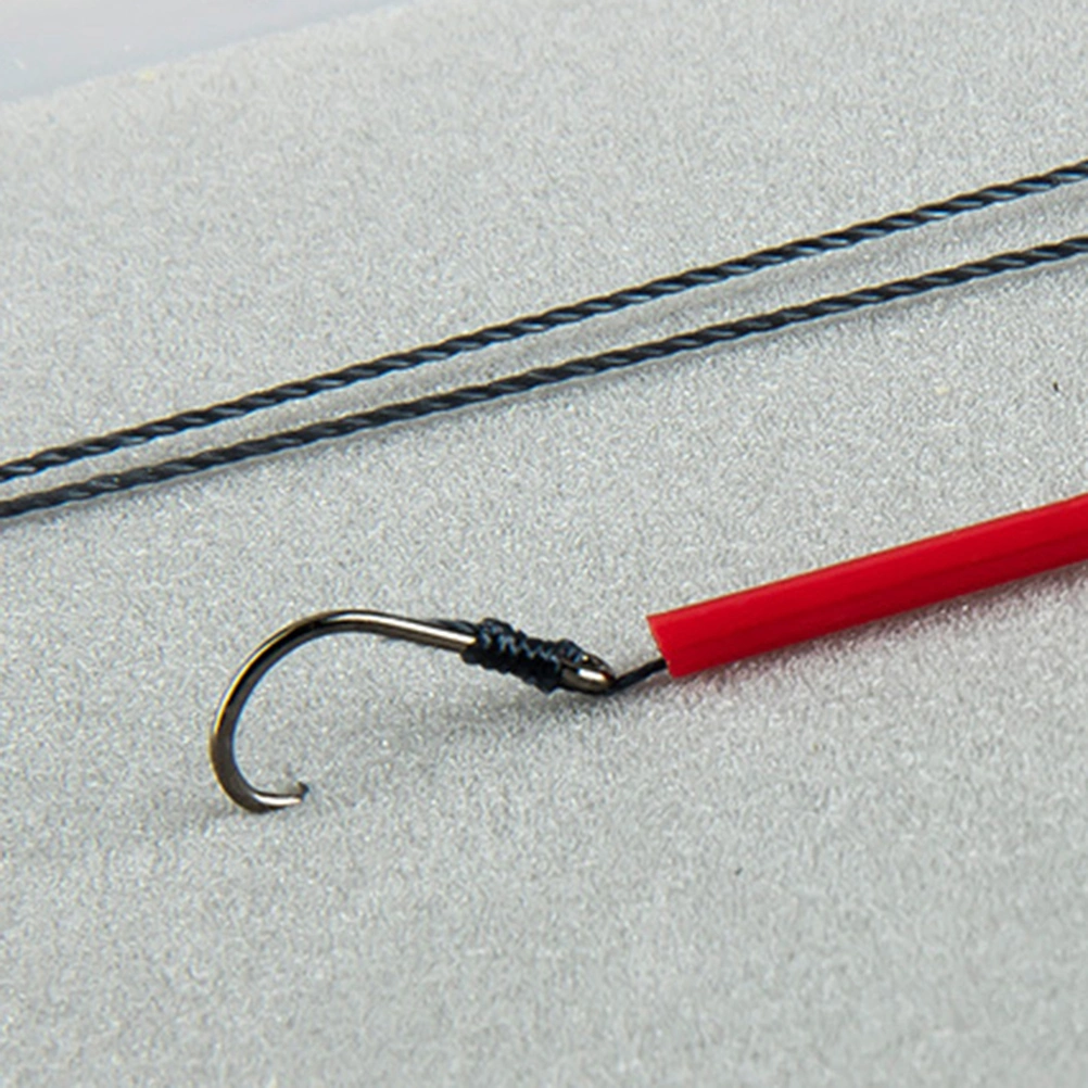Fishing Hook Set Carbon Steel Anti-wind Fishing Hooks Fly Fishing Hooks Fishing Tackle for Salt Water Fresh Water Lakes Rivers Streams - 5# (Black)