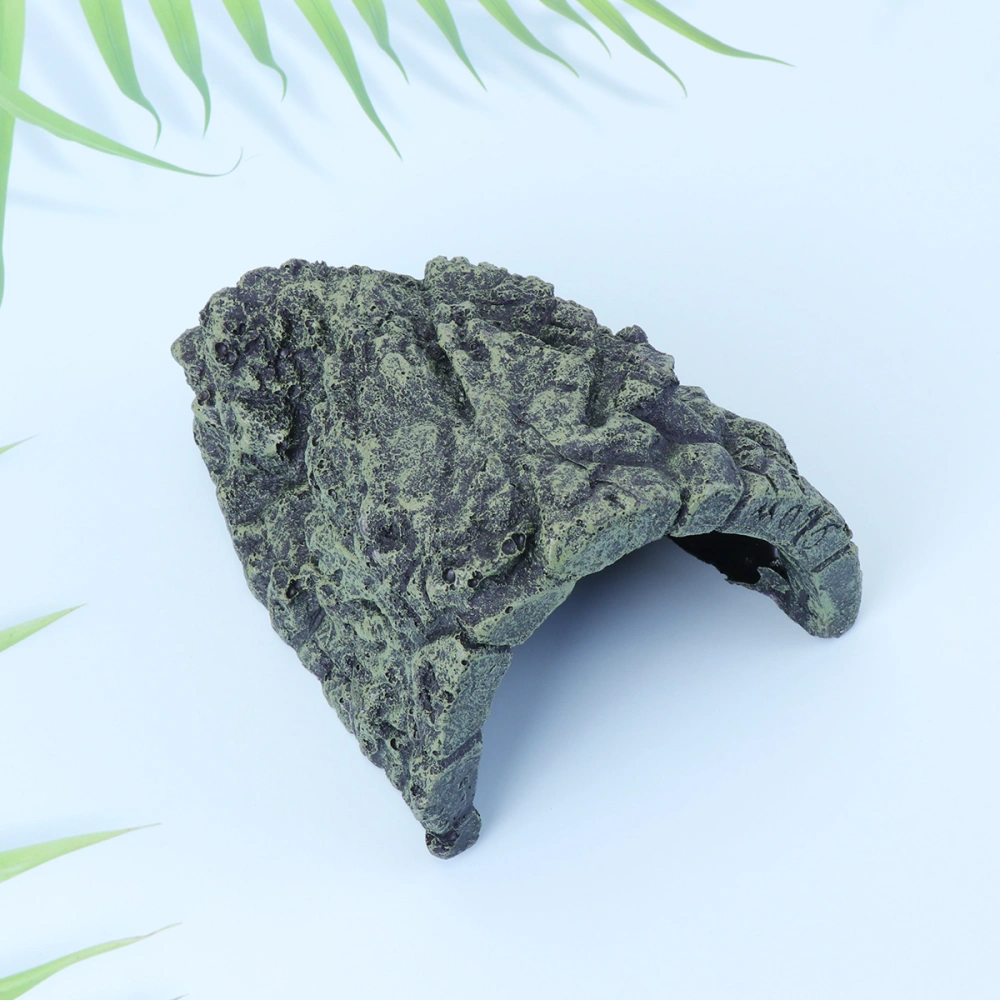 Turtle Basking Reptile Stone Cave Climbing Hideout Fish Tank Landscape Ornament for Aquarium Decoration