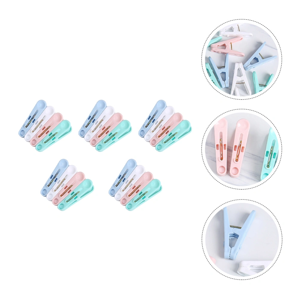 100pcs Plastic Clothes Pegs Non-slip Clothespins Clothes Drying Clip Sock Clips