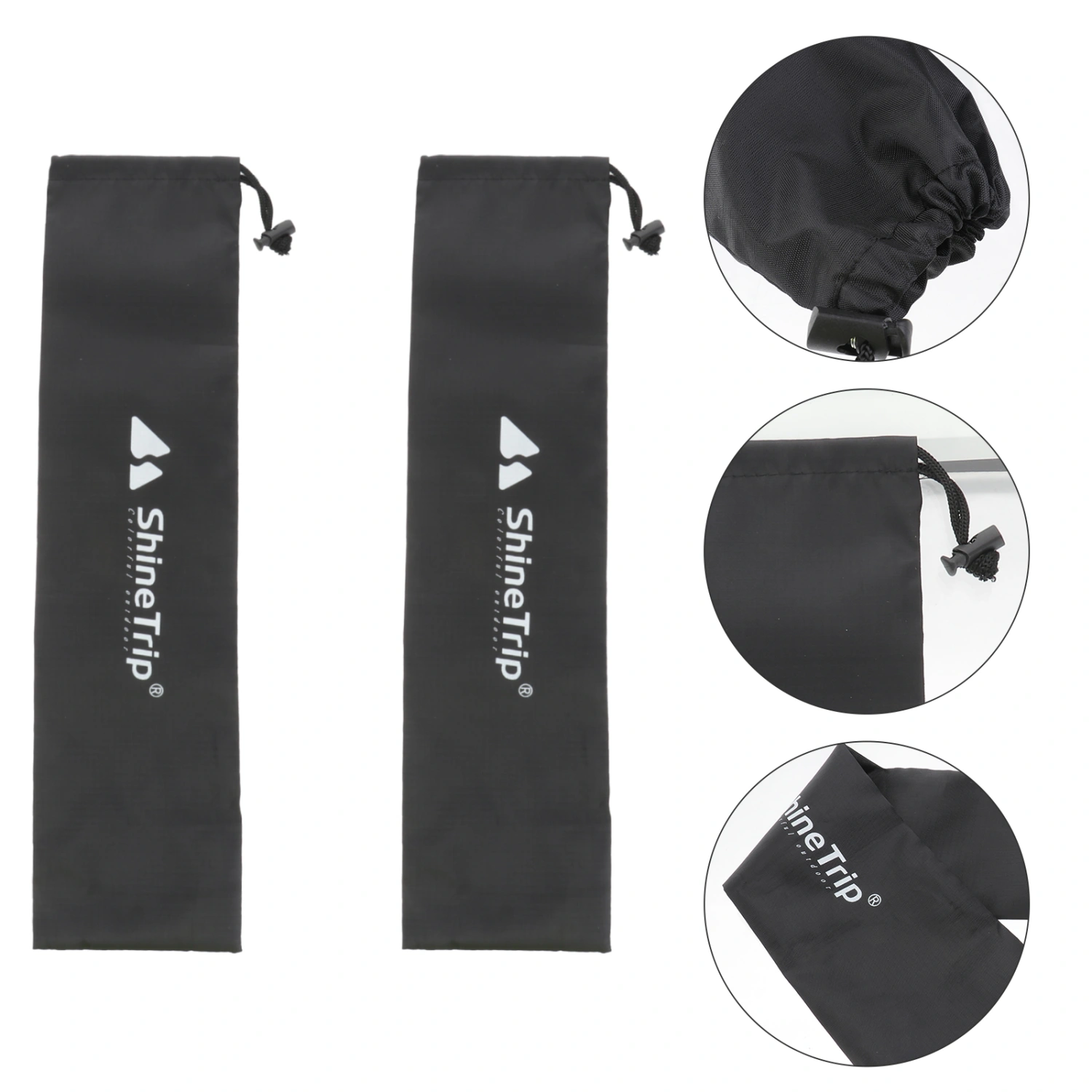 2PCS Outdoor Tent Pole Storage Bag Storage Pouch Organizing Storage Bag